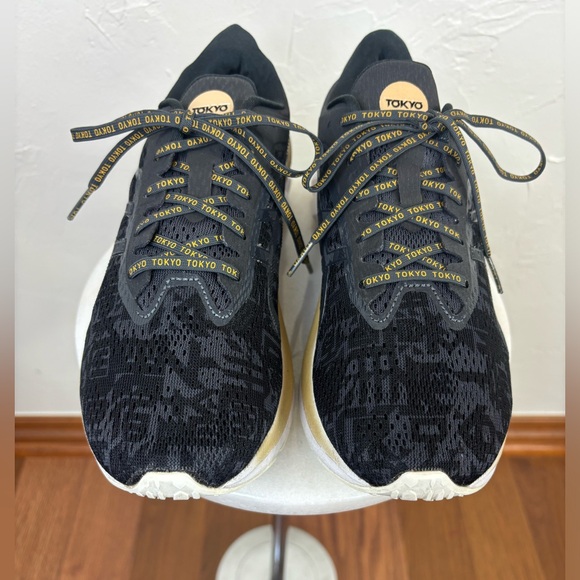 ASICS Tokyo Running Shoe Sneaker Black Orange Workout Athleisure Women's Size 9 - Picture 2 of 12